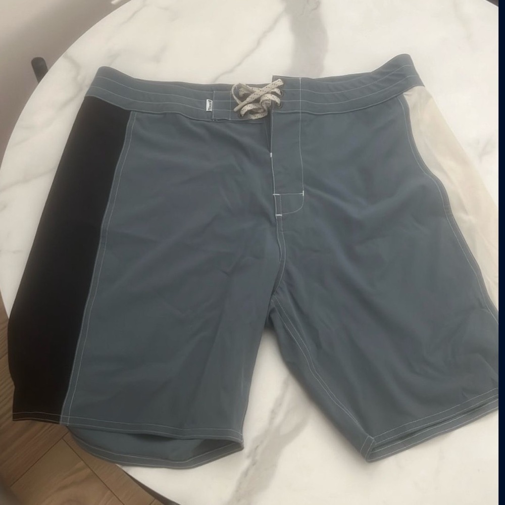 Birdwell Gray and Black Board Shorts